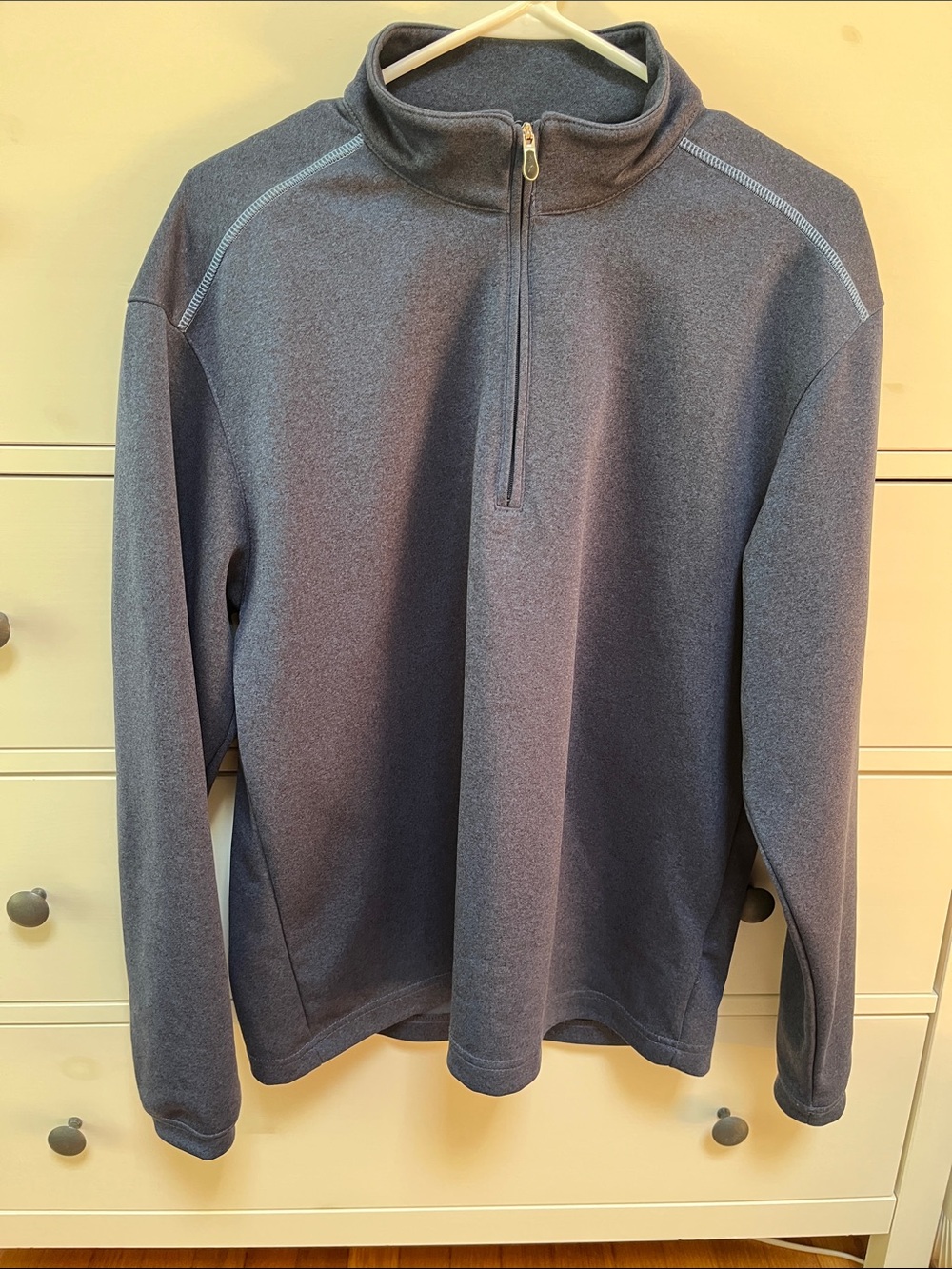 Pebble Beach Men’s Half-Zip Pullover in Blue